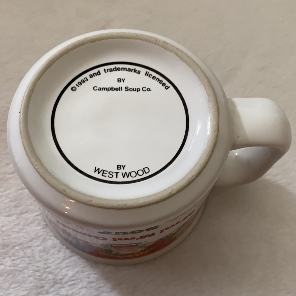 {VTG} Westwood | 1993 Campbell Soup Co. Campbell’s Kids Mug Cup White/Red - Picture 6 of 16